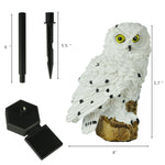 Resin Owl Landscape Stake Light|Outdoor Solar Waterproof LED Lighting