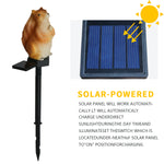 Outdoor Resin Squirrel Shape Stake Light|Solar Waterproof LED Garden Standing Light