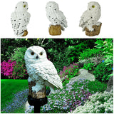 Resin Owl Landscape Stake Light|Outdoor Solar Waterproof LED Lighting