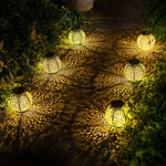 Hollow Iron Projection Lantern|Decorative LED Waterproof Lantern