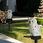 White Owl Outdoor Stake Light|Solar Waterproof Dual-purpose Decorative Light