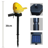 Resin Sparrow Shape Ground Stake Light|Solar Waterproof Ground Light