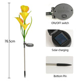 Simulation Yellow Calla Lily Stakr Light|Outdoor Solar Decorative Light