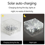 Solar Waterproof Ice Brick Light-Small (Cool White Light)