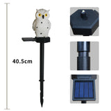 White Owl Outdoor Stake Light|Solar Waterproof Dual-purpose Decorative Light