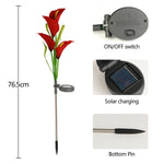 Simulation Red Calla Lily Stake Light|Outdoor Solar Decorative Light