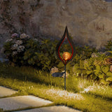 Iron Peach Heart-shaped Stake Light|Solar Waterproof Lighting LED Decorative Light (Red Copper)