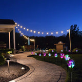 Solar Simulation Purple Lily Stake light|Waterproof Outdoor Decorative LED Light