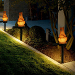 Outdoor Resin Squirrel Shape Stake Light|Solar Waterproof LED Garden Standing Light