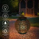 Hollow Iron Projection Lantern|Decorative LED Waterproof Lantern