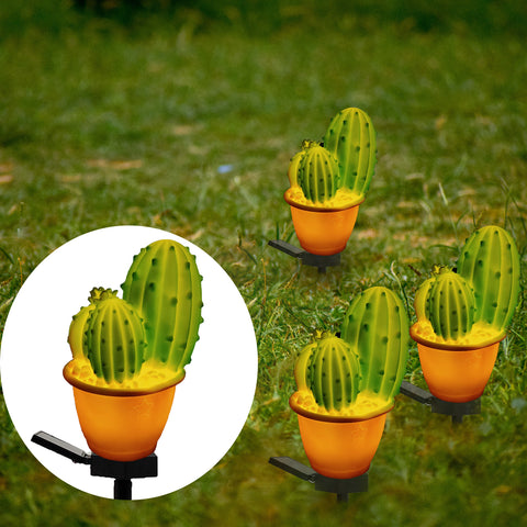 Solar Simulation Cactus Potted Stake Light