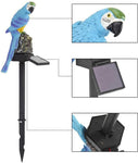 Red Macaw Ground Stake Light|Solar Waterproof Garden Lawn Standing Light